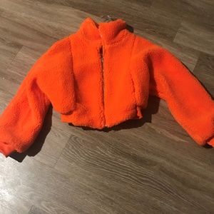 auburn puffer teddy coat (fitted)